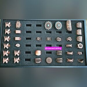 Elegant Copper 33 Pcs Paparazzi Accessories Rings Set